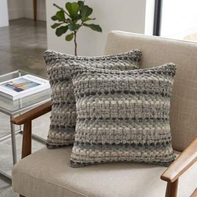 Ruffled Throw Pillow Set of 2