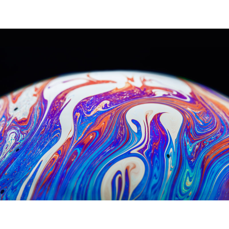 Soap Bubble Close Up Print by Philippe Monthoux, 24" H x 32" W, Wrapped Canvas