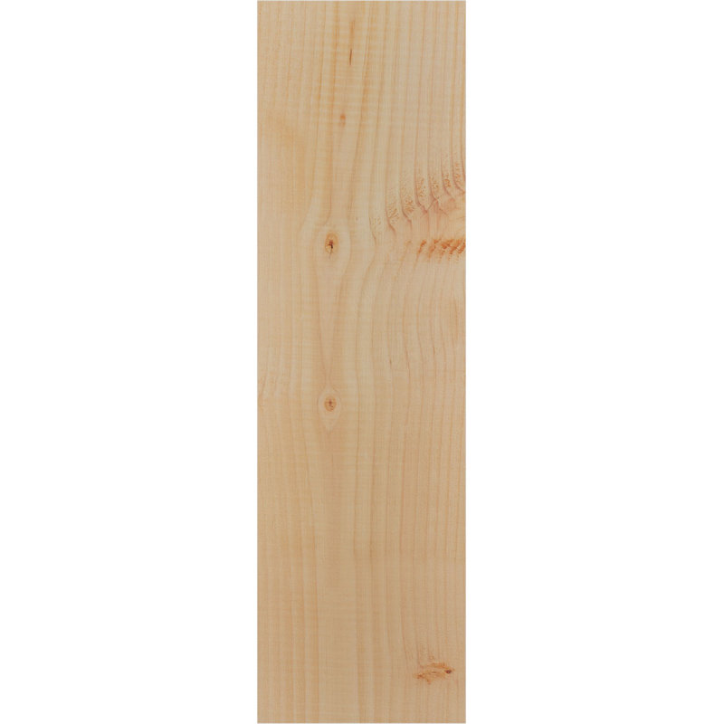 Corbeille Pescadero avec plaque arrière, H 26 po x l 7,5 po x P 10 po, Sapin de Douglas, Lisse