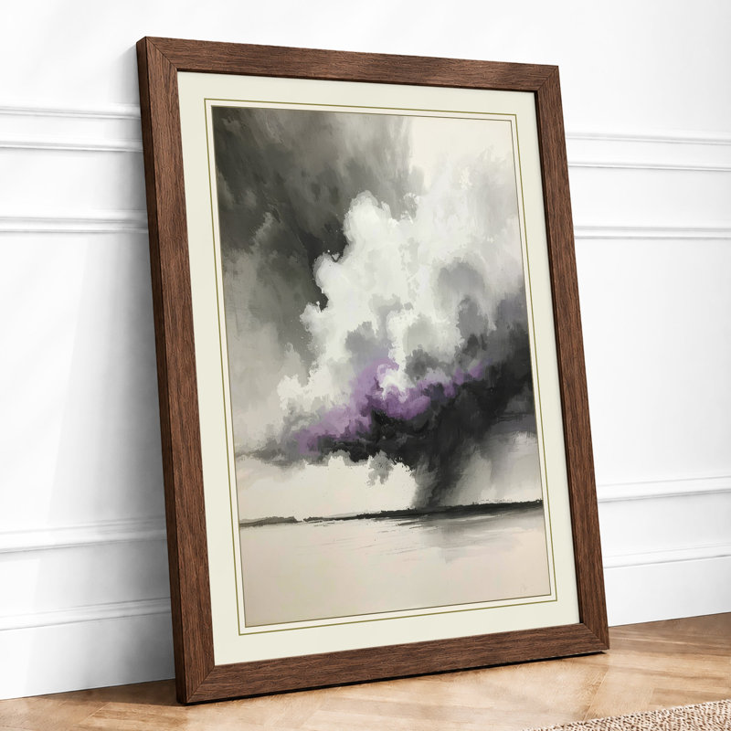 Storm And Stillness Abstract - Print, Walnut, A3 - 42.0 x 29.7 cm