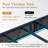 Khemis Floating Bed Frame with LED Lights and  Charging Station, RGB Smart Storage Headboard Platform Bed with Type-C & USB Port-1235244613-1235244614