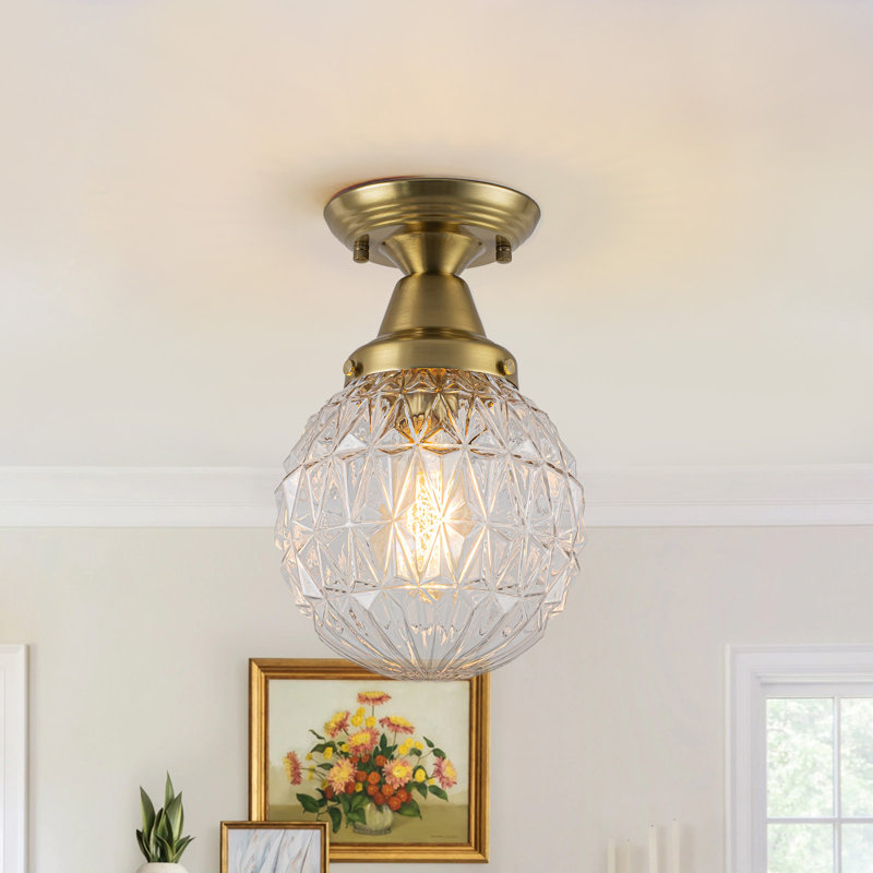 Plafonnier semi-encastré 1 lumière