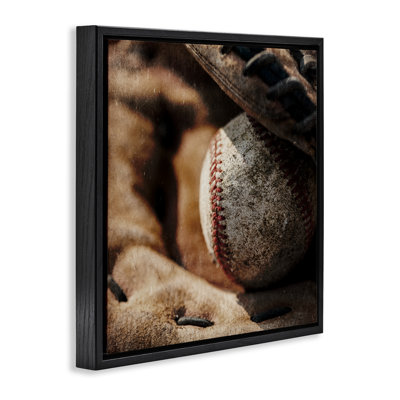 Be The Ball Baseball Floating Frame, design by Kim Allen