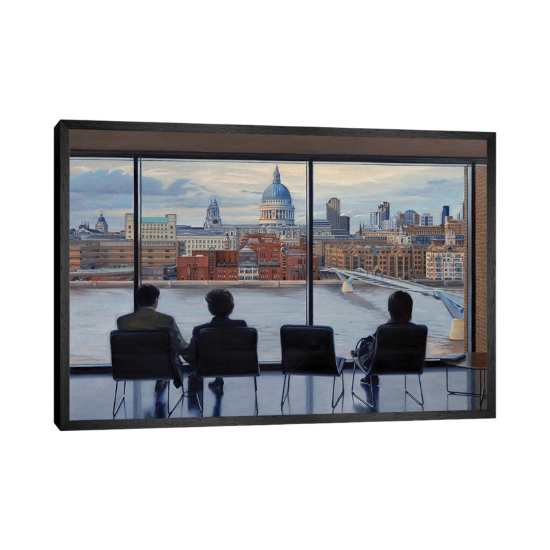 1 Piece Wall Art on Canvas, 66.04 cm H x 45.72 cm W, Black Framed Canvas