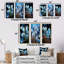 «Winter Snowdrop Flower», ensemble de 3 impressions murales sur toile-706557014-706557012