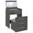 Cushign 3-drawer Makeup Vanity & Stool Set-714431659