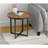 Brown Round End Table