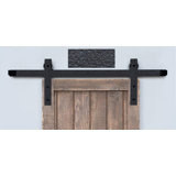 Square End Rolling Standard Single Track Barn Door Hardware Kit