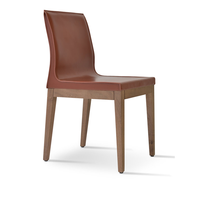 Polo Wood Side Chair, Light Brown, Original Walnut