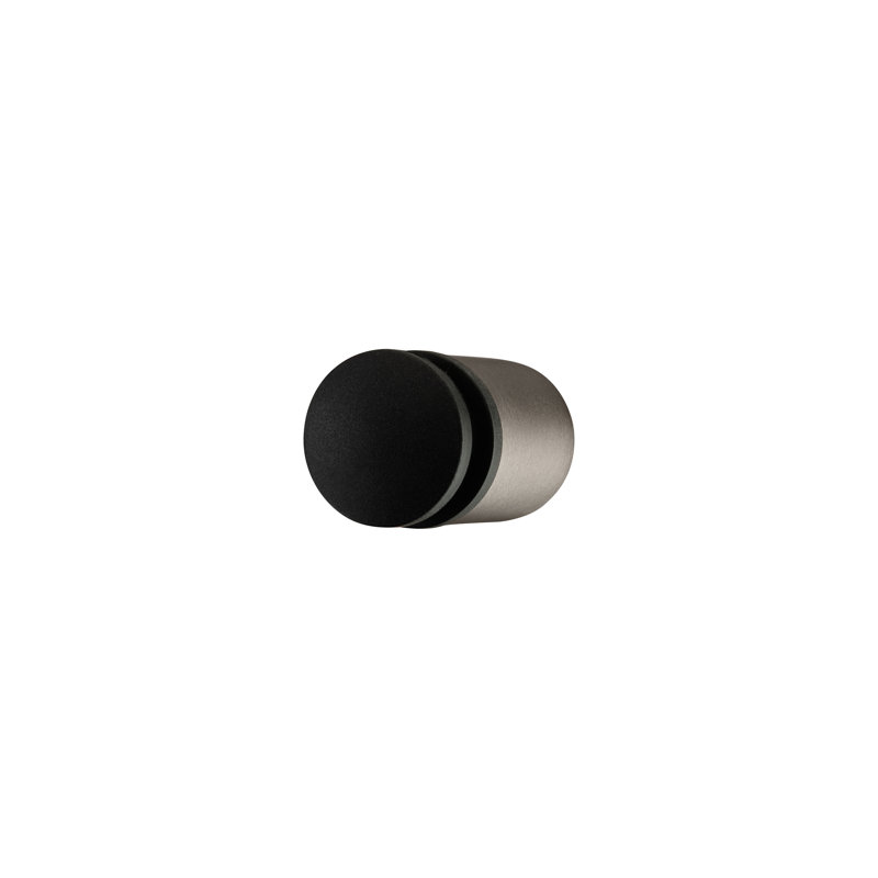 Butoir de porte mural en acier inoxydable ENTRA 1,57 po, Métal brûlé / métallique