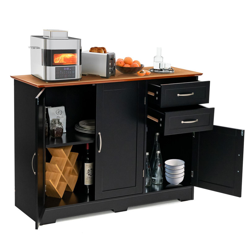 Joskar 43.5'' Sideboard, Black/Brown