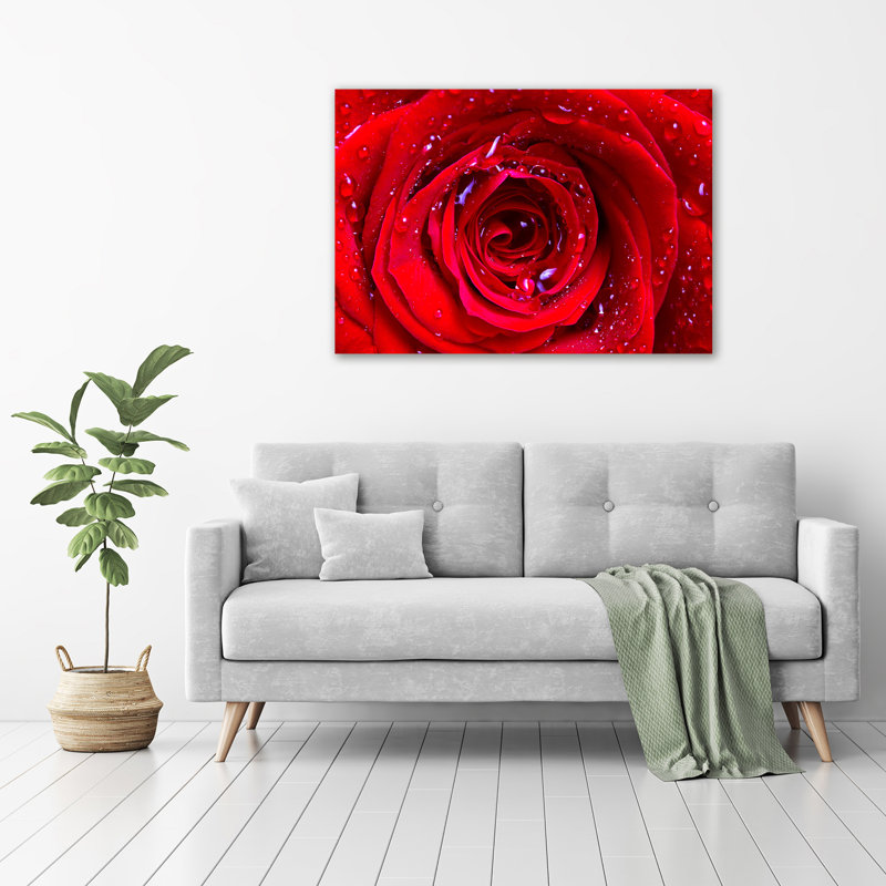 Rose Flower - Wrapped Canvas Print