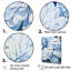 Minimalisme des mamans en bleu discret et blanc I sur toile-97064606-97064618