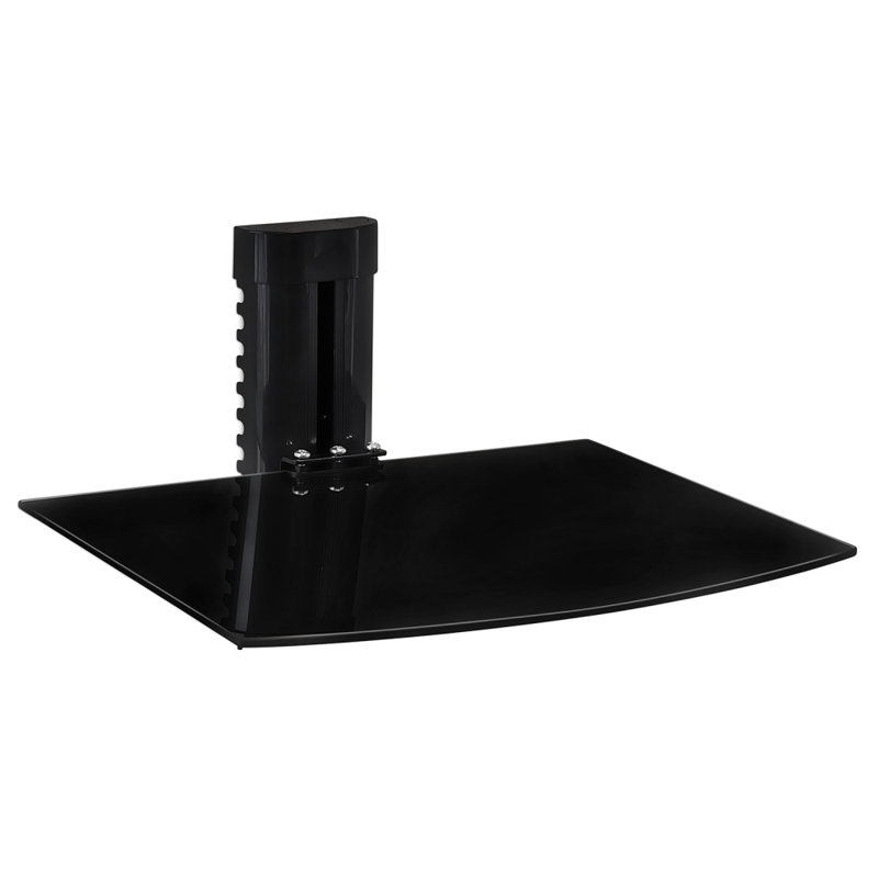 Montez-le! Support mural flottant pour tablette, 17,6 lb Capacité, verre trempé teinté noir