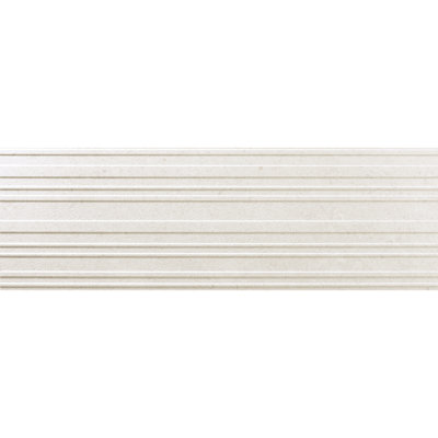Ageless Perla Chanel 12" x 35" Ceramic Stone Look Wall Tile