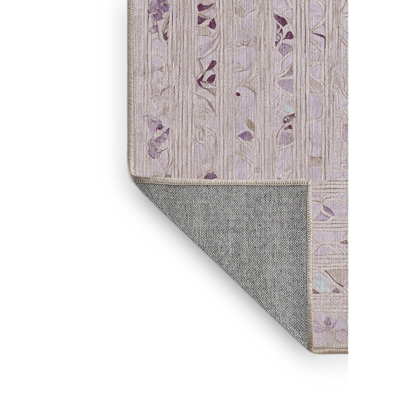 Machine Washable Beige Area Rug, Rectangle 7' x 10'