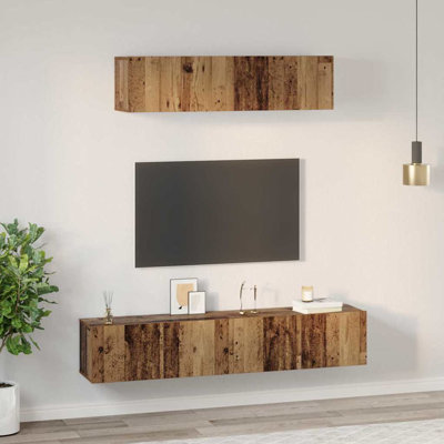 TV Cabinet Set 4 Pcs Medium 80 X 30 X 30 Cm