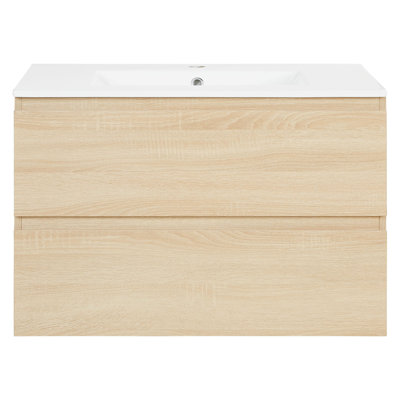 Amogha 80.5mm Single Bathroom Vanity with Ceramic Basin