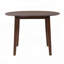 Table de salle à manger extensible ronde pliante pour petits espaces (42,36 po, brun, 2 à 4 places)-1203211535