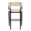 Cuir beige brun 2 - look moderne, structure en fer 42 2 l 23,14 po x P 21,88 po H 42,98 po