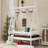 Twin House Platform Bed Frame With Stairs, Solid Wood Materialen Frame Material Twin Bed Frame, Lowith Profile And Childlike Fun Design-210616335-210616320