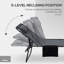 Chaise longue 2 pièces avec dossier inclinable à 5 niveaux, trou de lecture, poche latérale, gris-104846685-104846686