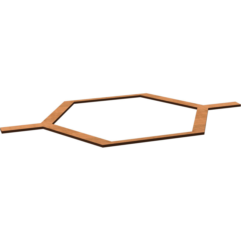 Charpente Westmore, Cerisier, H 23,37 po x l 40,5 po x P 0,375 po
