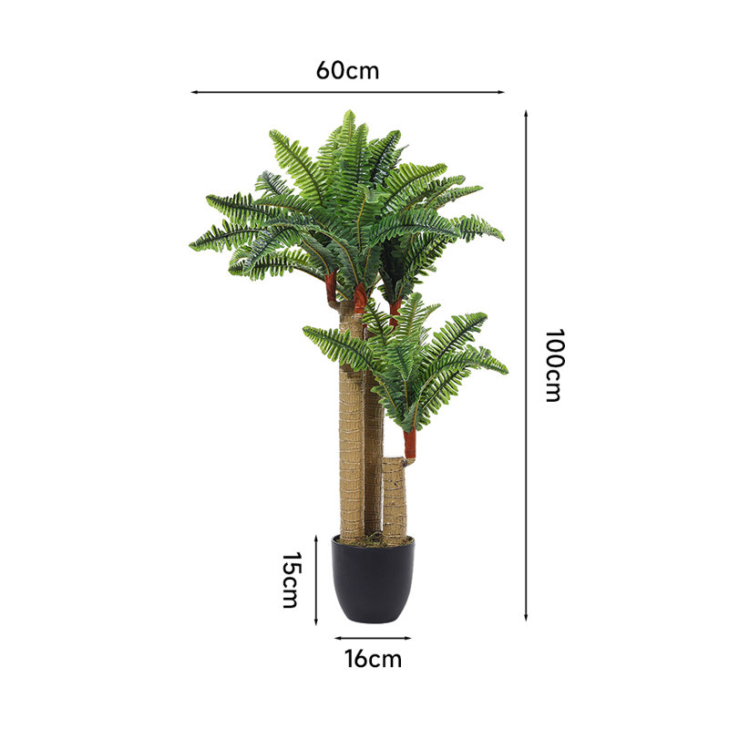 100cm Faux Persian Grass Tree in Freestanding