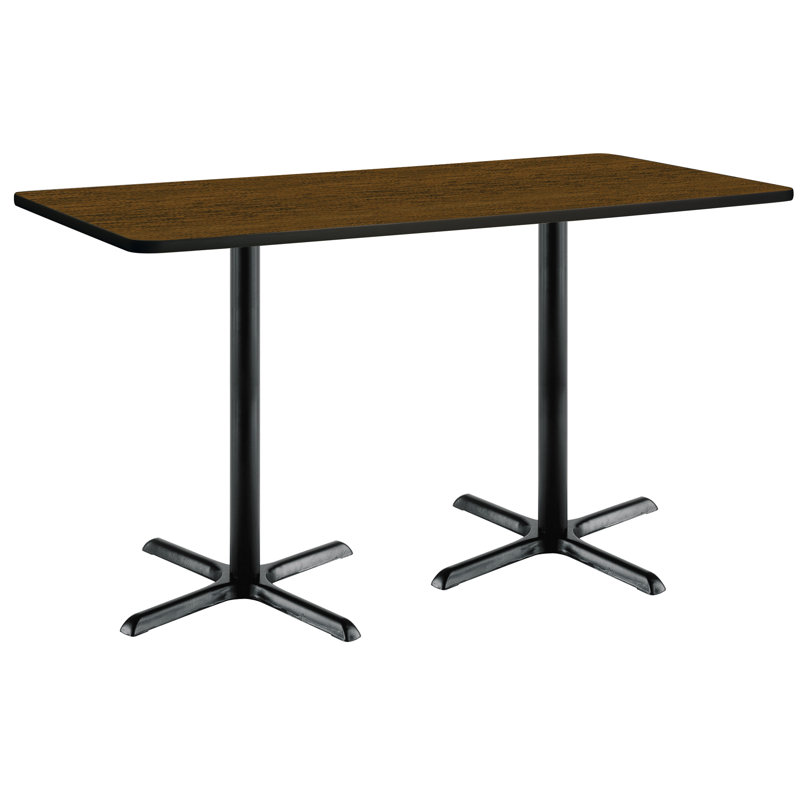 Ensemble de table de salle à manger et de chaise L 72 po, Noyer, H 42 po x l 30 po x L 72 po