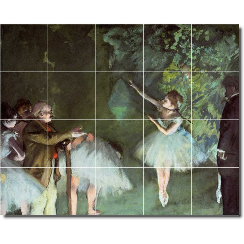 Carreau de peinture murale 40 po x 32 po 8 po x 8 po, Danseur 02390