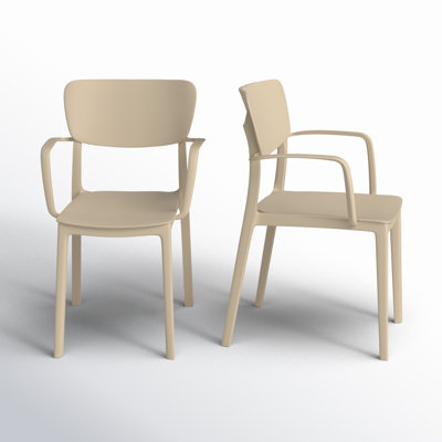 Farrah Stacking Patio Dining Armchair