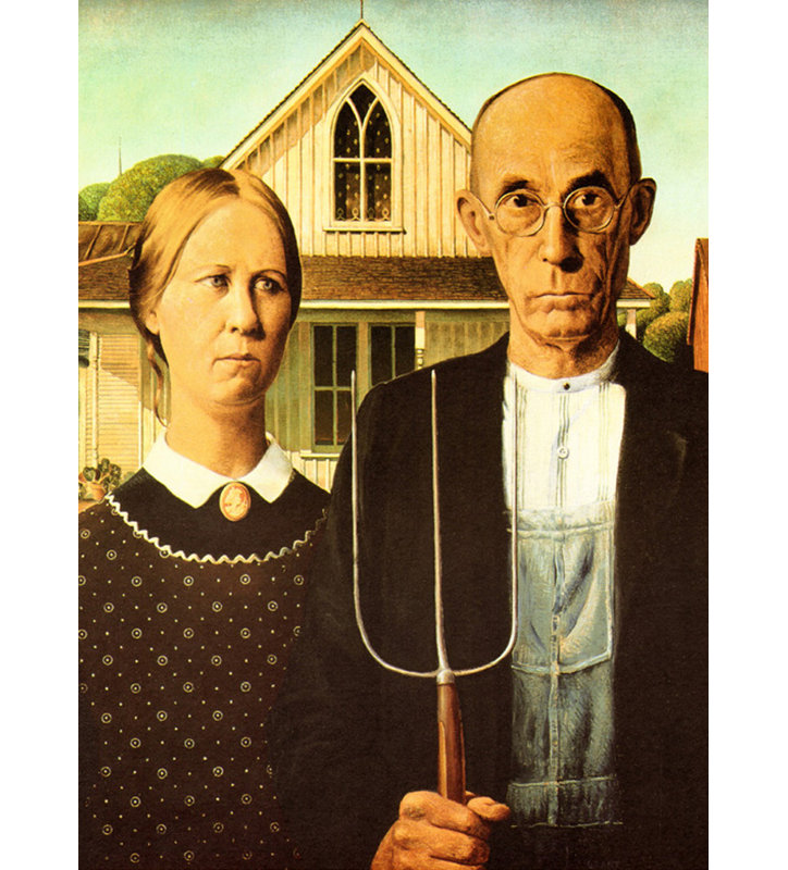American Gothic, 48" H x 35" W