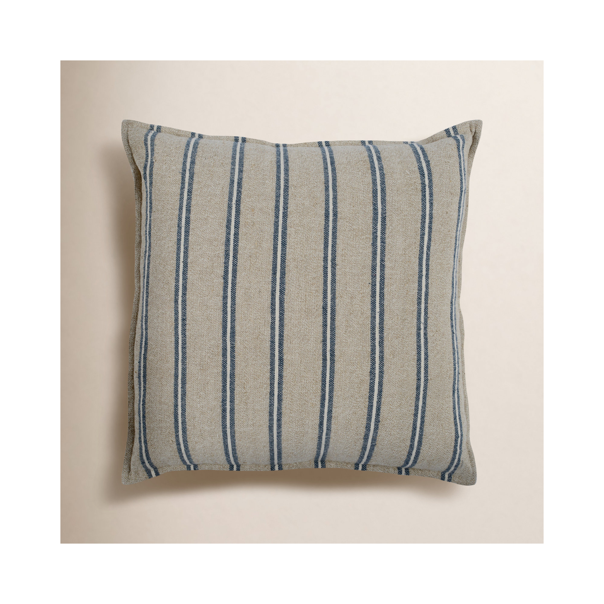 Gemini Striped Cotton Throw Pillow, 20'' x 20''