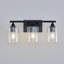 Luminaire de meuble-lavabo industriel avec abat-jour cylindrique en verre transparent-133344725-133344728