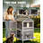 Outdoor Cat House, 2-Level Weatherproof Shelter with Side Doors, Asphalt roof, PVC curtain, 3.6 in raised base, two levels, side doors, platforms, and multiple entrances for outdoor cats-2111624364