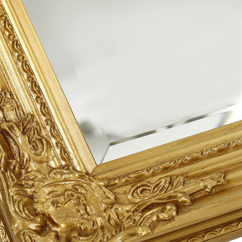 Madeleine Carved Classic Accent Mirror, 74cm W x 163cm W, Gold