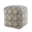 Zaiden Square Floral Pouf Ottoman