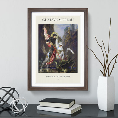 St George And The Dragon by Gustave Moreau - Single Picture Frame Print