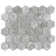 Flo 2" Hex Grey 11-1/8" x 12-5/8" Porcelain Mosaic Floor and Wall Tile