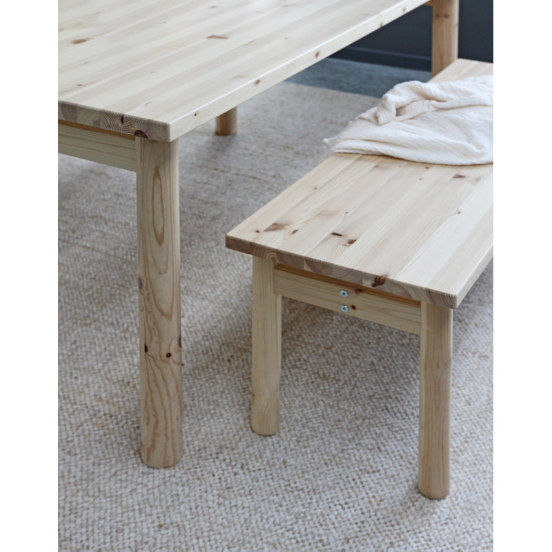 Pace Wood Bench, Scandinavian design, made in Europe, FSC certified wood.