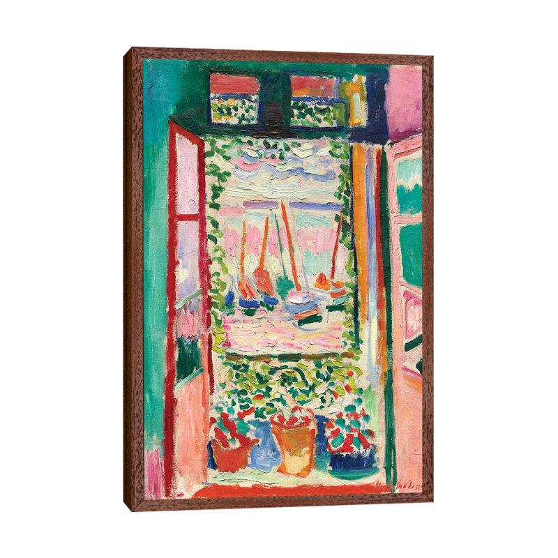 Open Window at Collioure (1905) by Henri Matisse - 1 Piece Painting on Canvas, 66.04 cm H x 45.72 cm W x 3.175 cm D