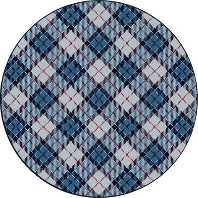 Cloche argentée à motif écossais Ligaya Christmas