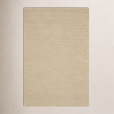 Yolandi Beige Hand-Woven Wool Rug