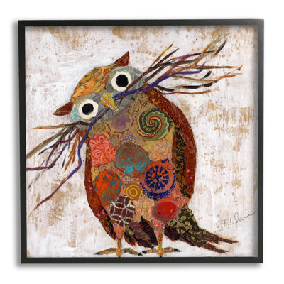 " Patterned Owl Collage "
