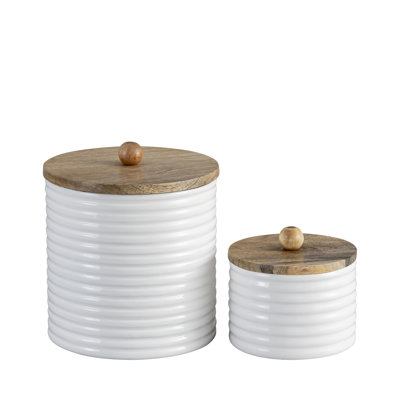 Osborne Mango Wood Kitchen Canister Set