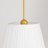 Elvaris 19" 1-Light Pleated White Fabric Pendant