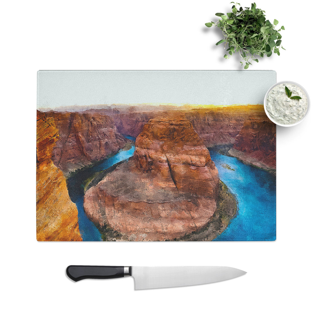 Horseshoe Bend in the Grand Canyon Vol.3 Painting Chopping Board