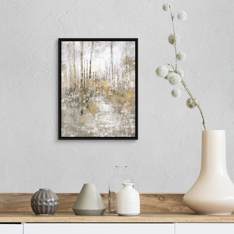 «Morning Hike II» par Alexys Henry, impression sur toile, H 16 po x l 13 po x P 1,75 po, Cadre flottant noir