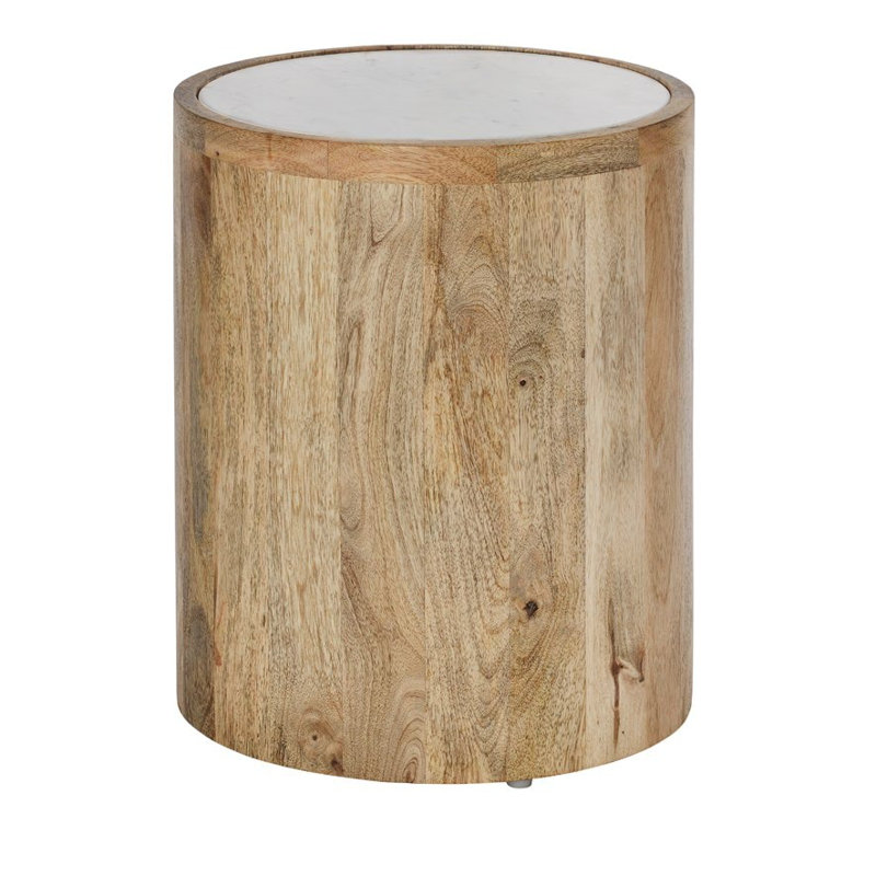 Gresh Marble Top End Table