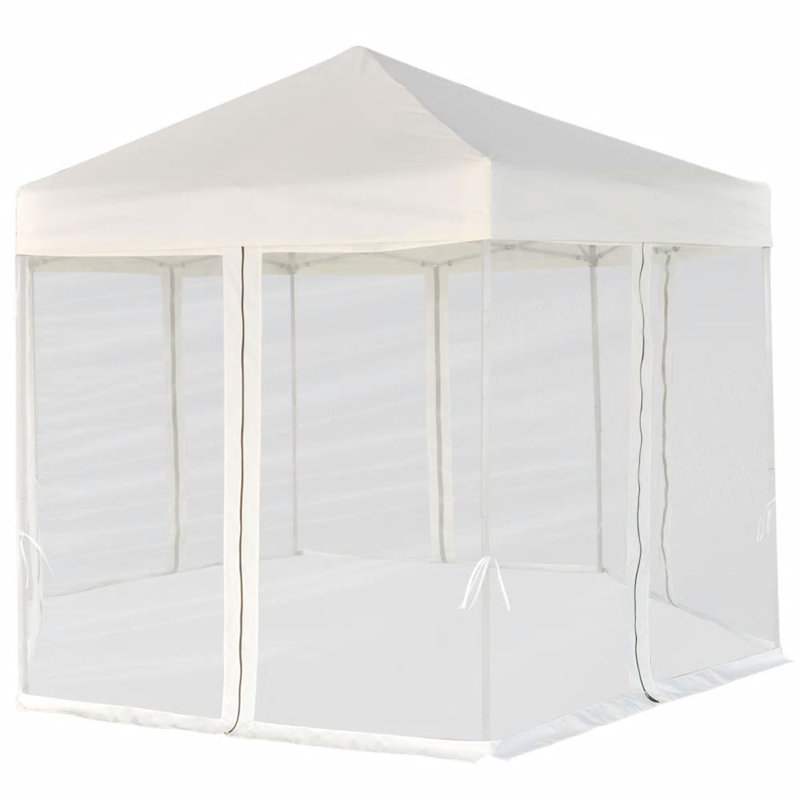 Eawood 3.5 x 3m Steel Party Tent, Cream White